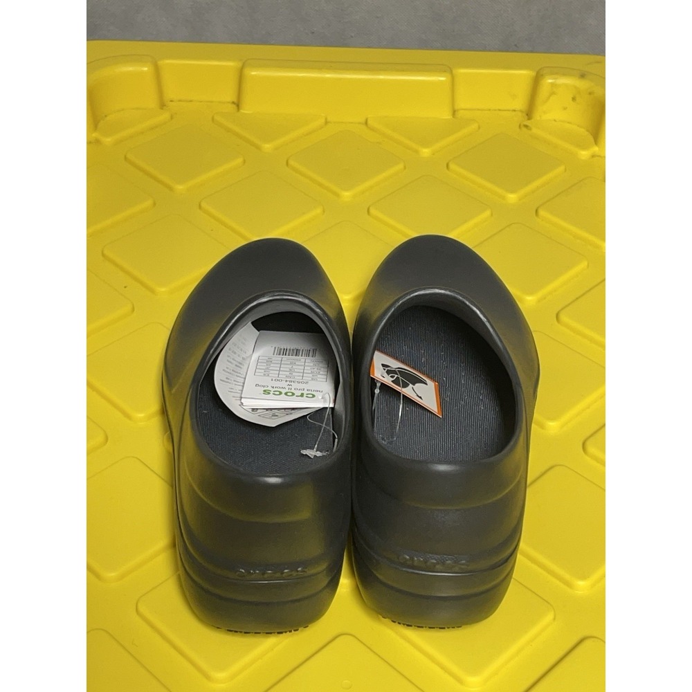 NWT Crocs Neria Pro II Work Clog Black Women's Size 9 Slip-On Professional Shoes - Picture 6 of 11